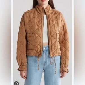 Blank NYC tan quilted jacket